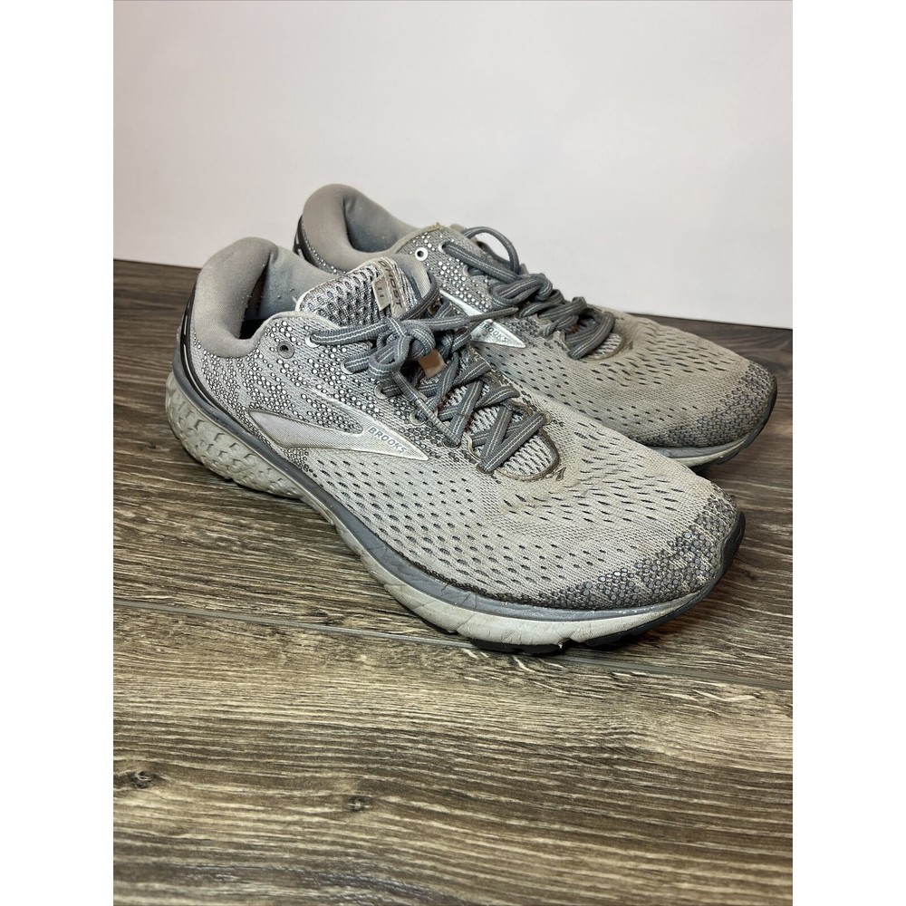 Brooks Womens Ghost 11. NO INSOLES! Gray Running Shoes Sneakers Size 12